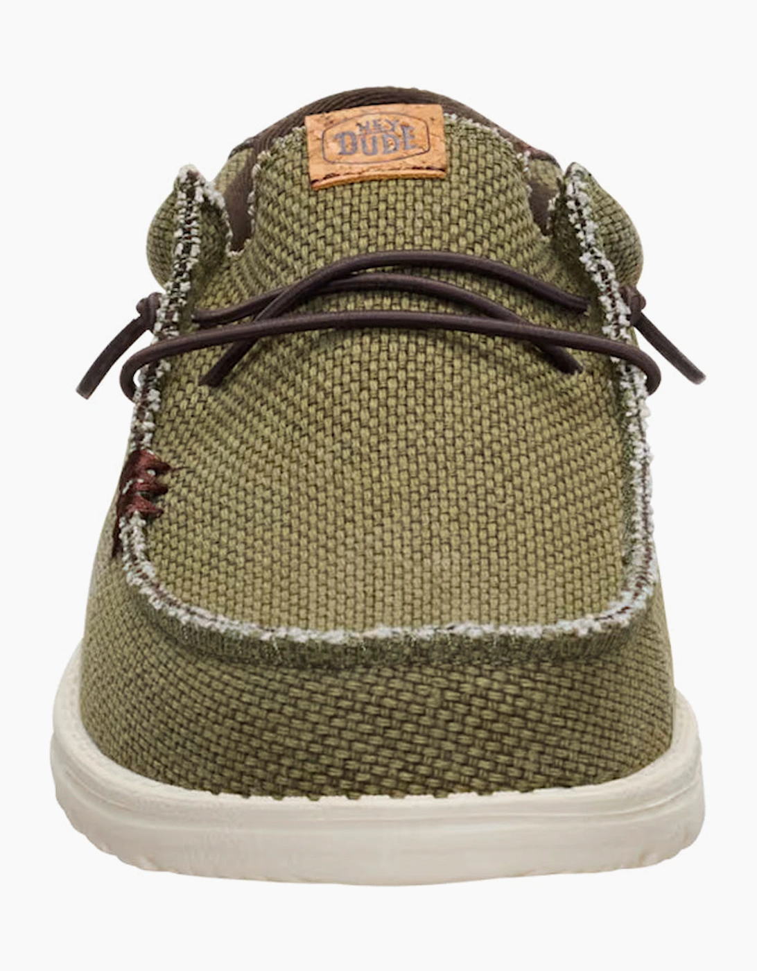 Wally braided shoe Burnt Olive/Delicioso brown