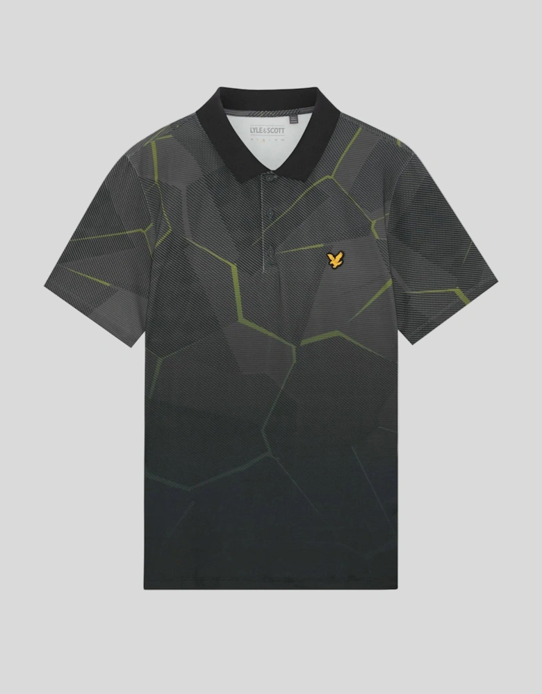 Geometric Graphic Polo Shirt