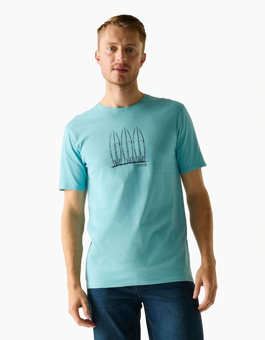 Mens Cline IX Surfboard T-Shirt