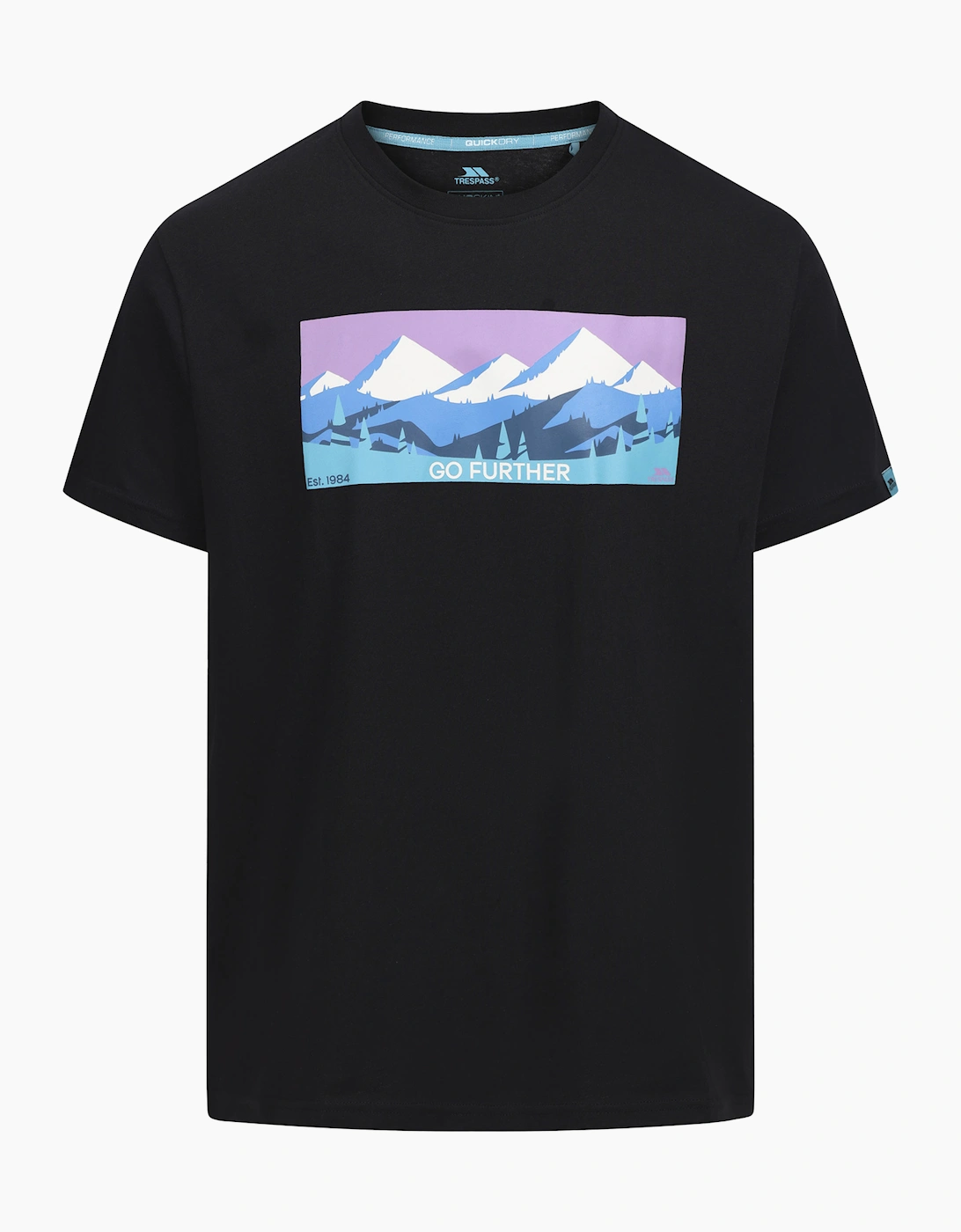 Men's Trespass Mens Sven T-Shirt - Black - Size: 38