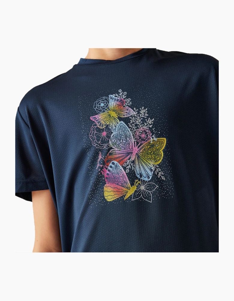 Childrens/Kids Amusing Butterfly Flowers T-Shirt