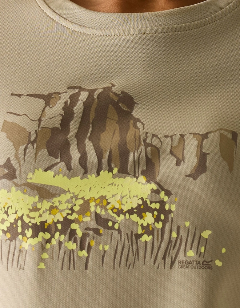 Womens/Ladies Fingal Abstract Art T-Shirt