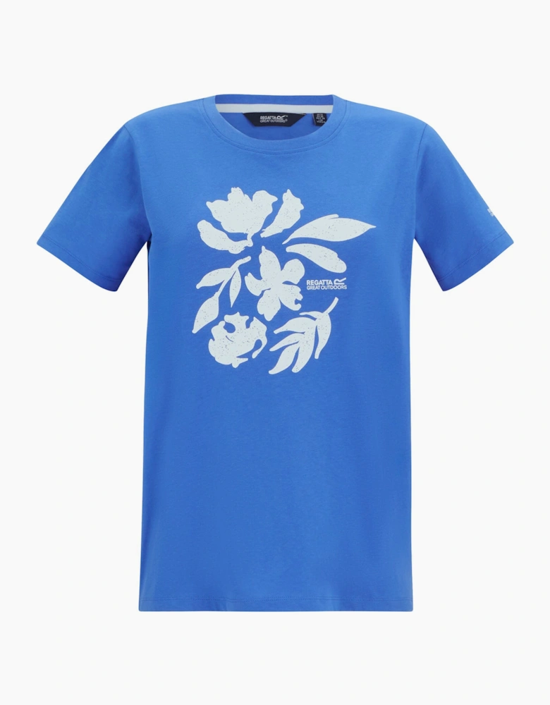 Womens/Ladies Filandra VX Flower Silhouette T-Shirt