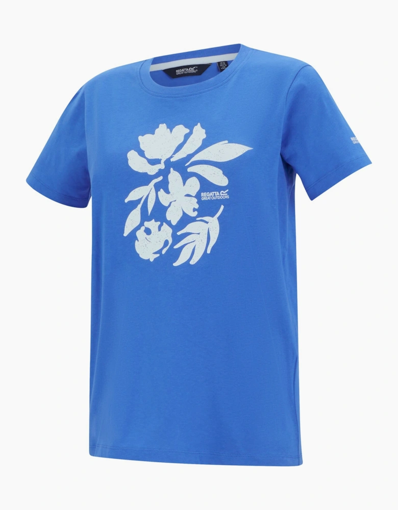 Womens/Ladies Filandra VX Flower Silhouette T-Shirt