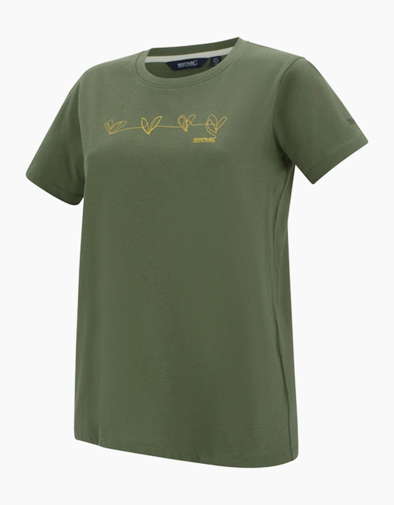 Womens/Ladies Filandra VX Foil Heart T-Shirt