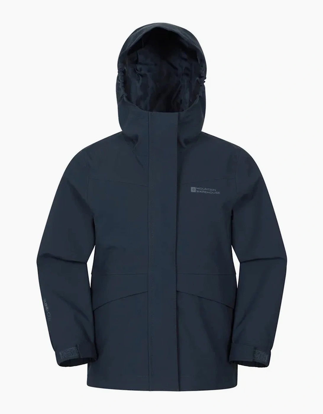 Mountain Warehouse Boys Navy 'S Childrens/ April Waterproof Jacket - Size: 9 Years/10 Years Kids