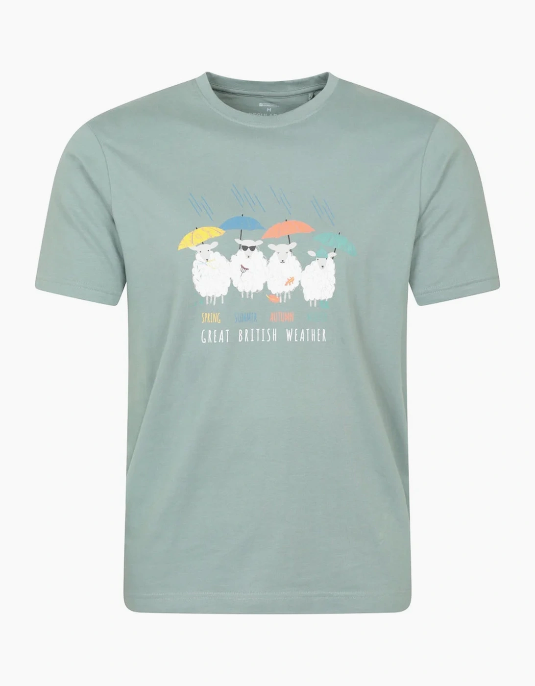 Mountain Warehouse Mountain Warehouse Unisex Adult Great British Weather Graphic T-Shirt - Green