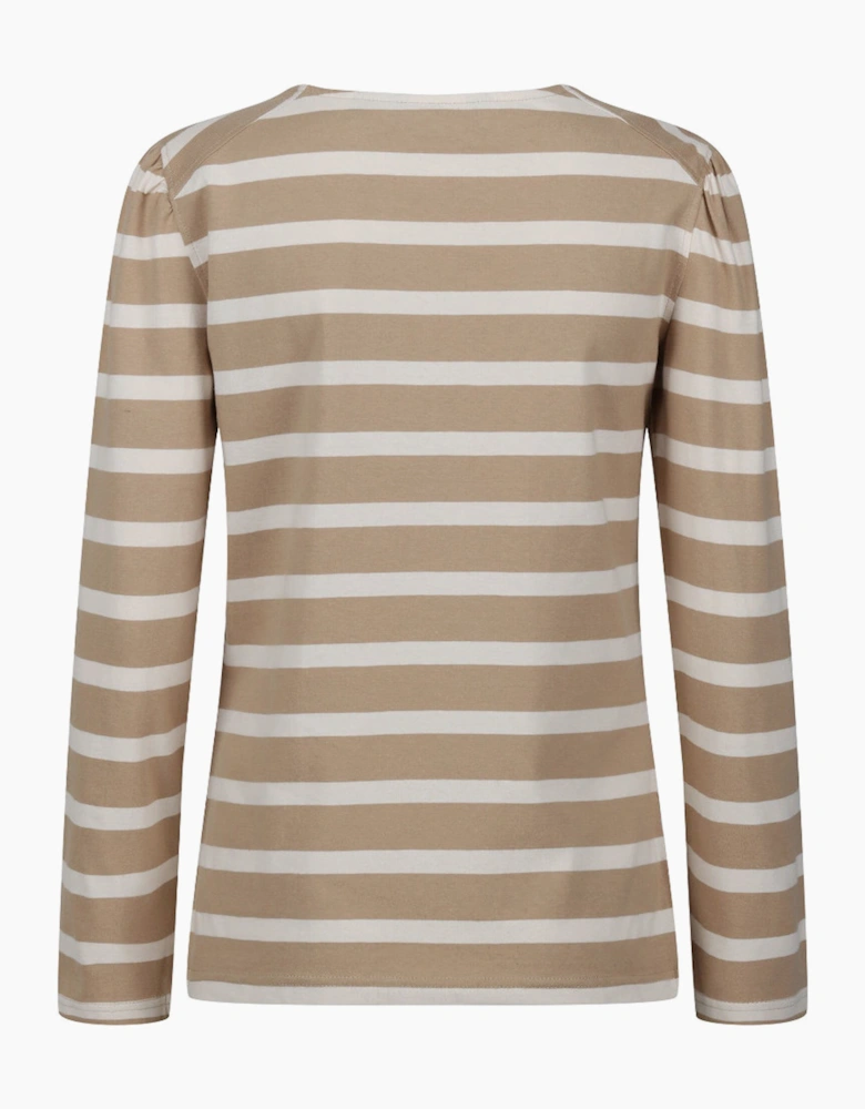 Womens/Ladies Federica Stripe Long-Sleeved T-Shirt