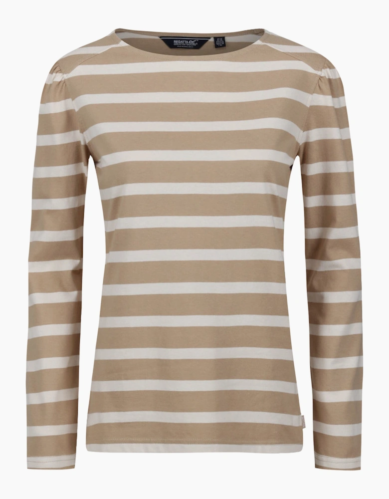 Womens/Ladies Federica Stripe Long-Sleeved T-Shirt