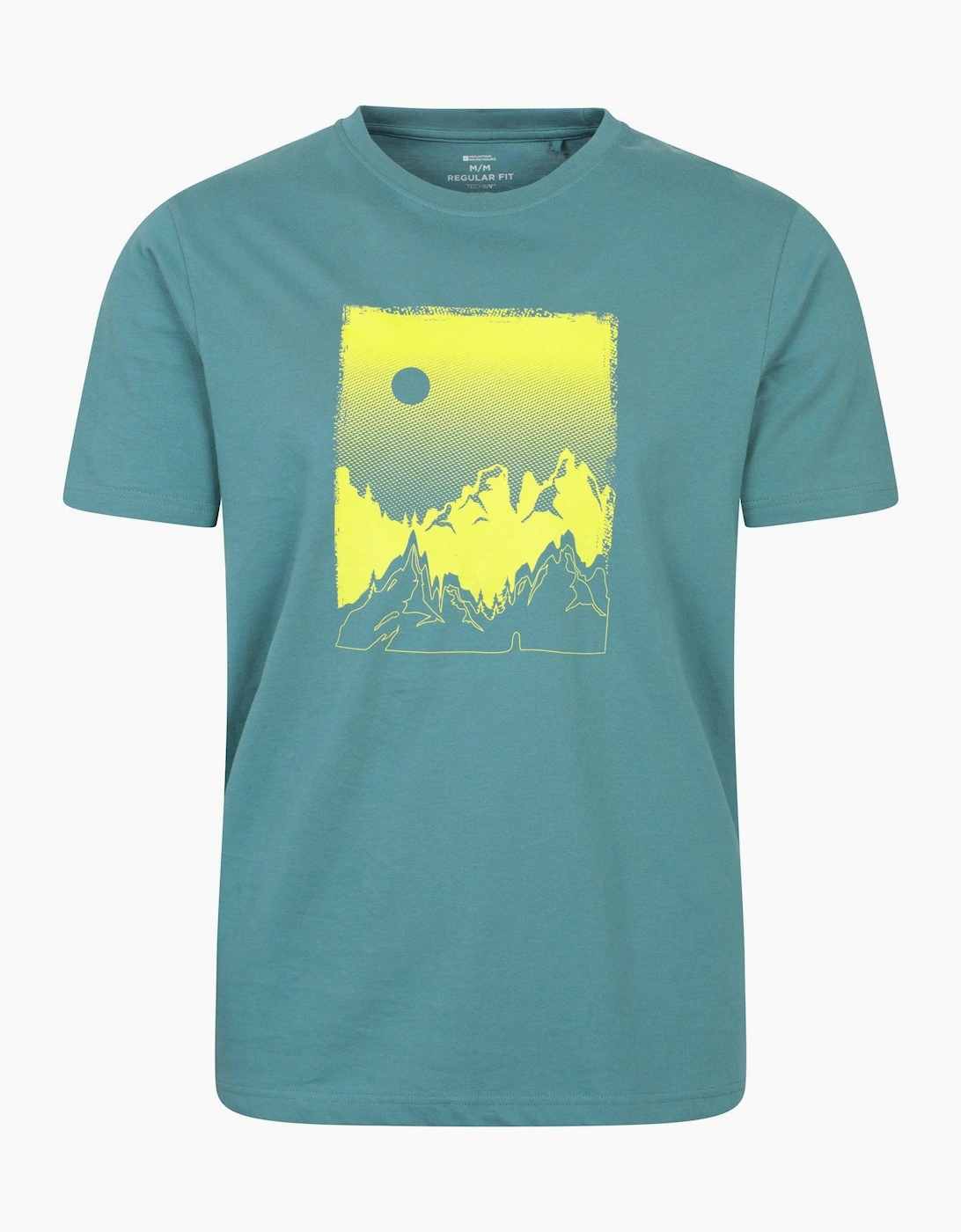 Mountain Warehouse Men's Blue Sunrise Organic T-Shirt - Size 40