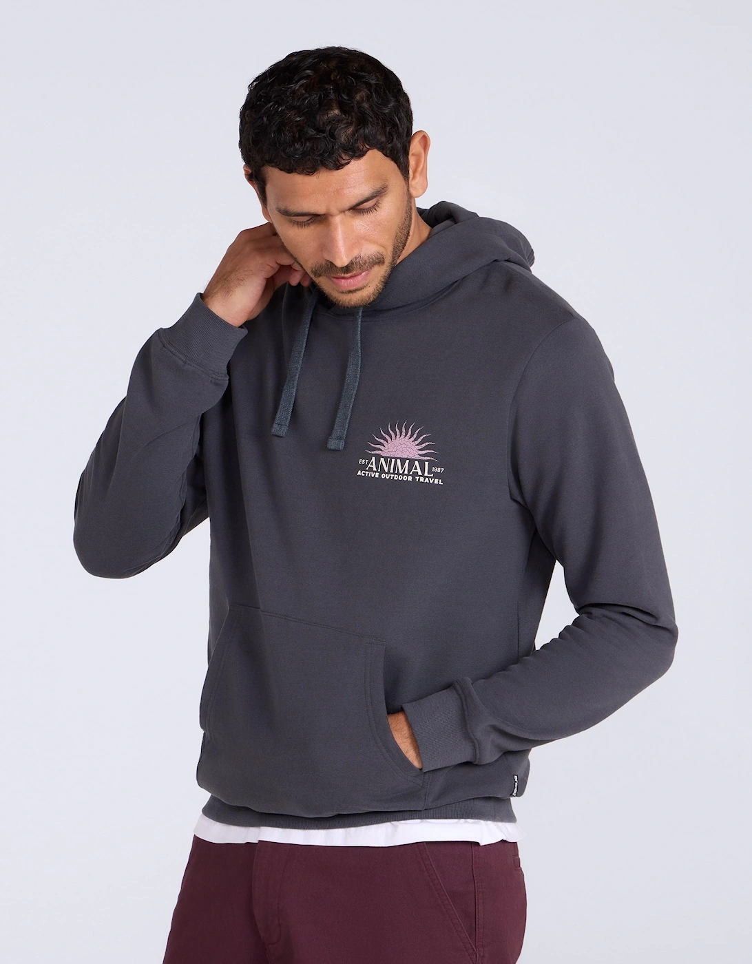 Mountain Warehouse Men's Grey River Organic Hoodie - Size: 38