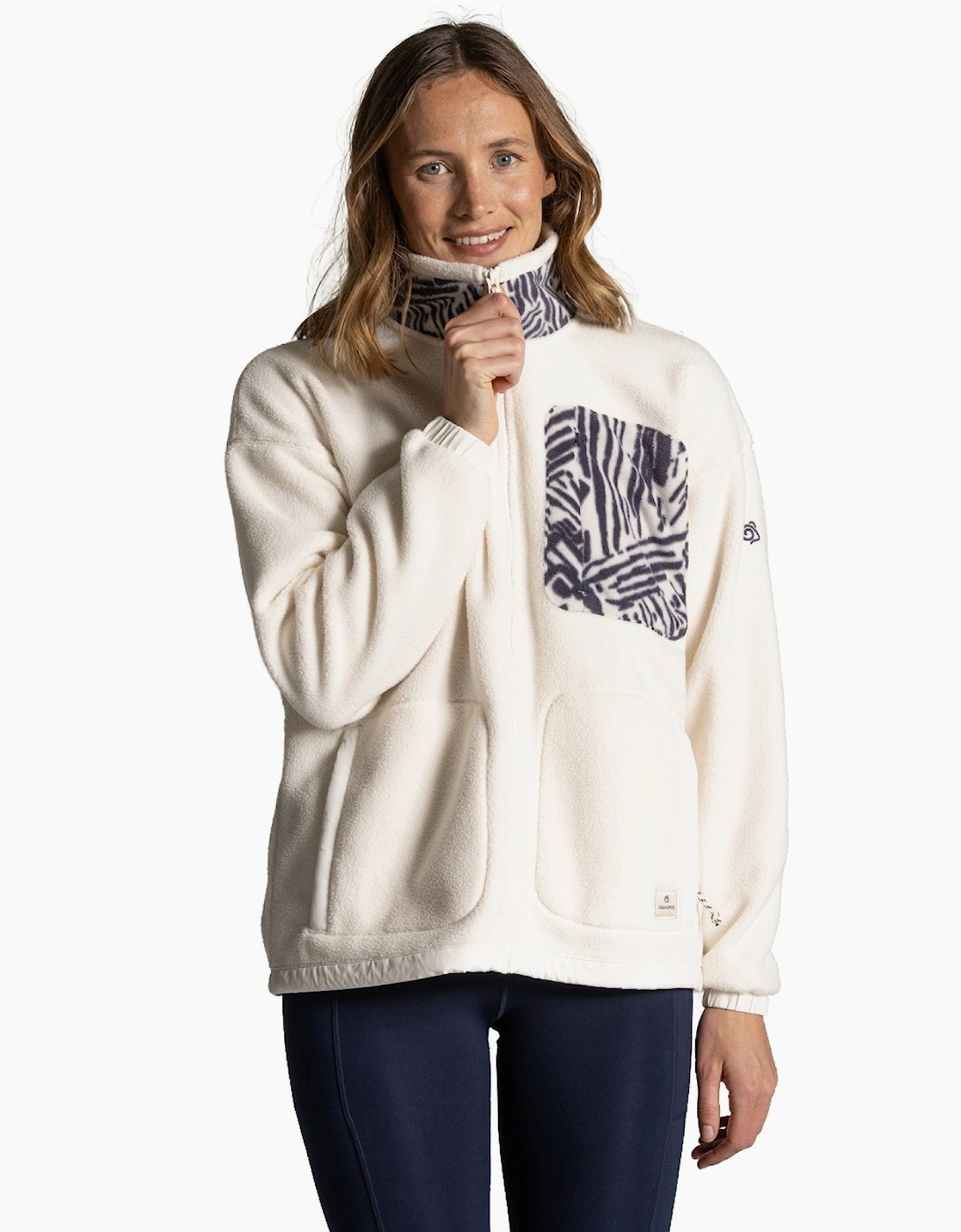 Craghoppers Women's Craghoppers Womens Sanaa Borg Full Zip Fleece - Cream