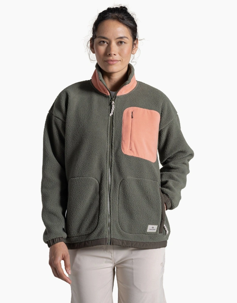 Womens Sanaa Borg Full Zip Fleece
