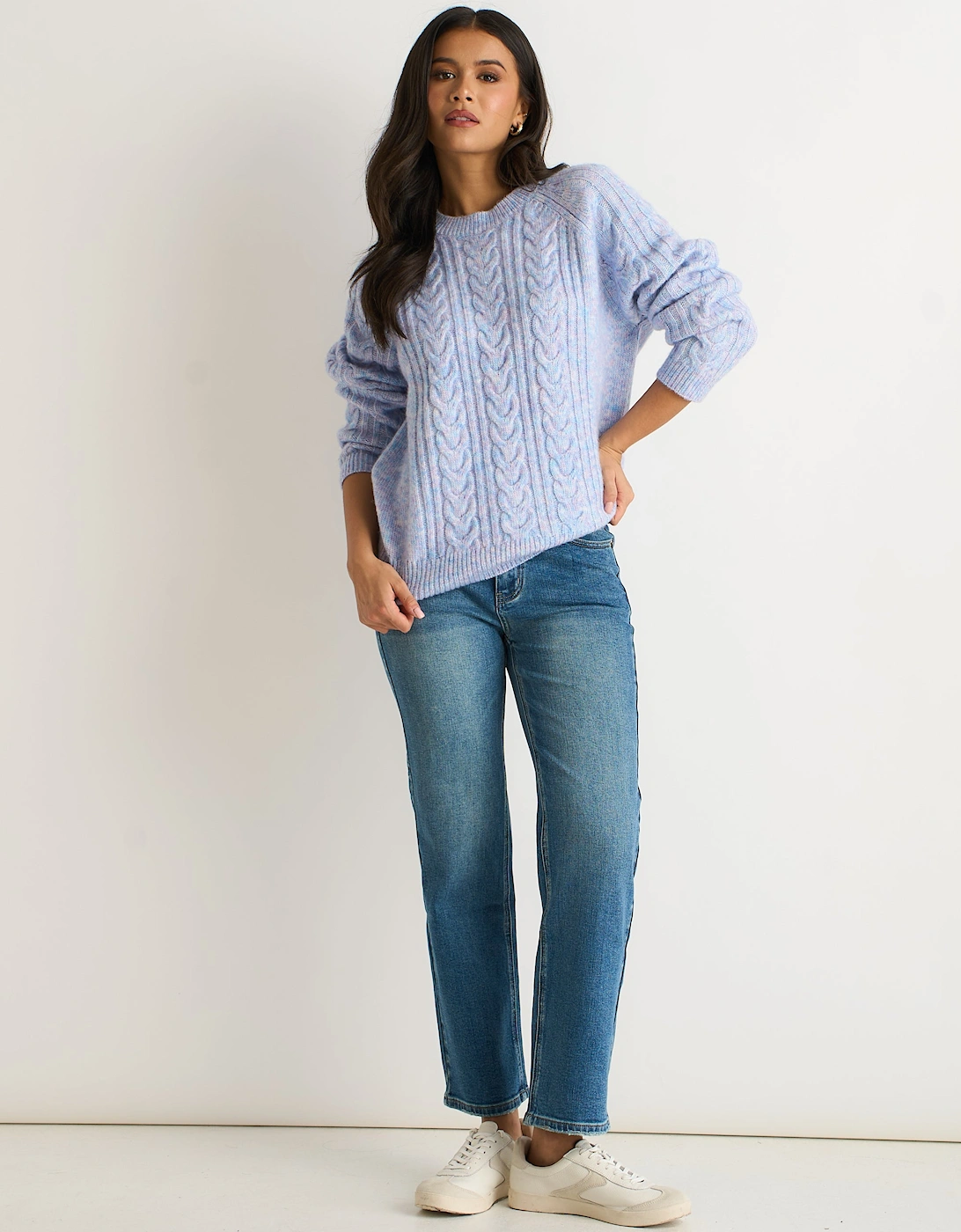 Blue Cable Flex Long Sleeves Jumper, 5 of 4