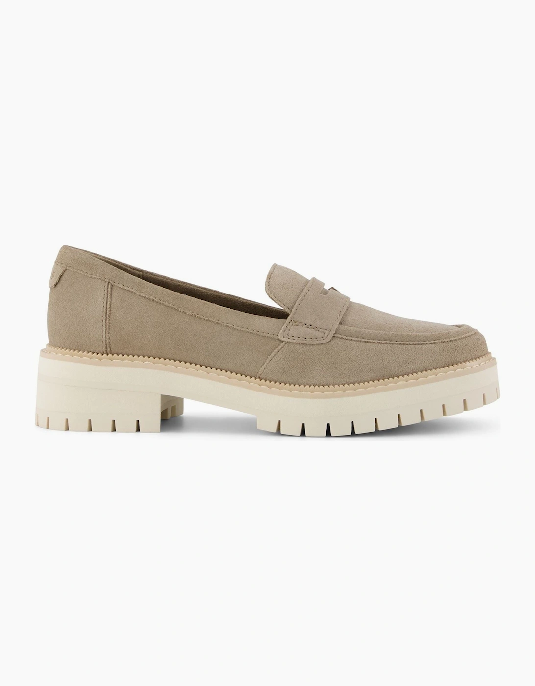 Toms Women's Brown Cara Leather Dune Loafers - Size: 5