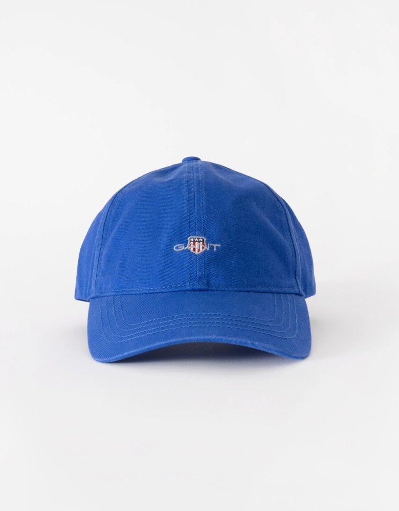 Mens Shield Logo Cotton Twill Cap - 417 Royal Blue