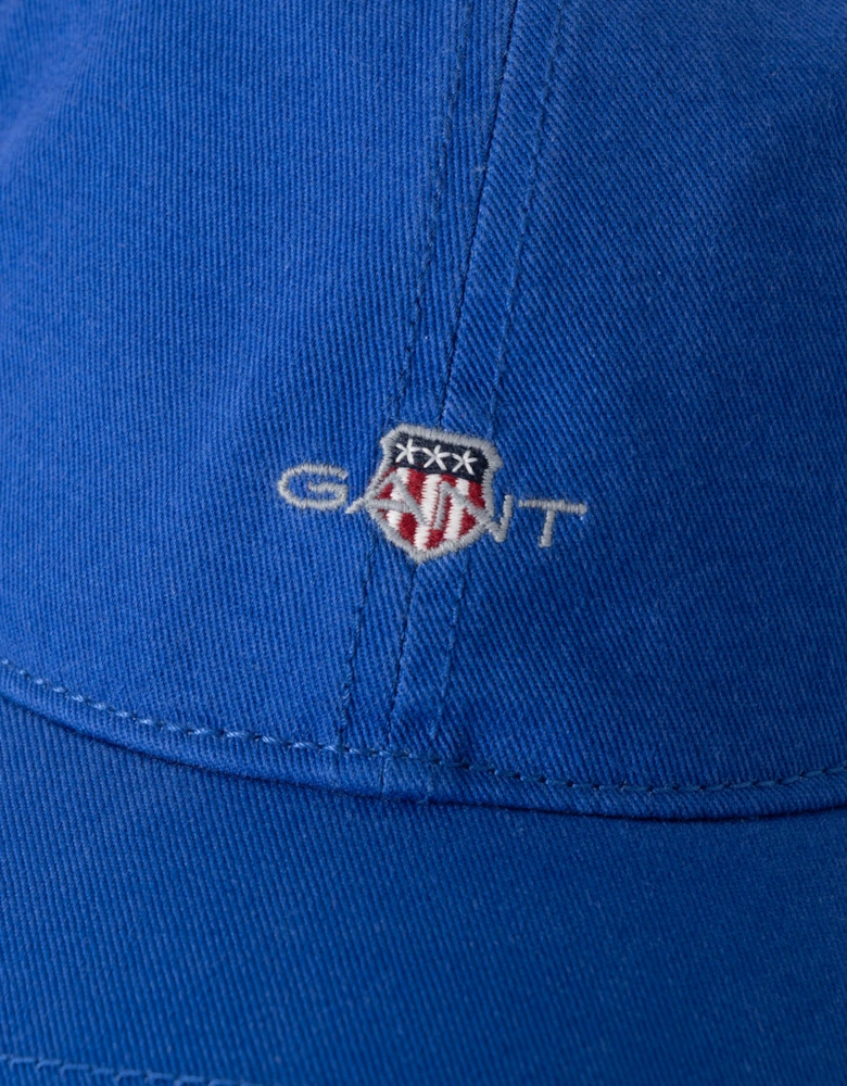 Mens Shield Logo Cotton Twill Cap - 417 Royal Blue
