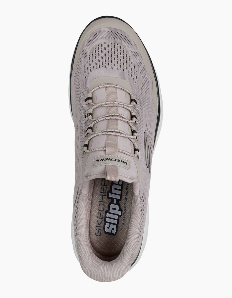 Summits Top Rate Textile Men's Taupe/Black Standard Trainers