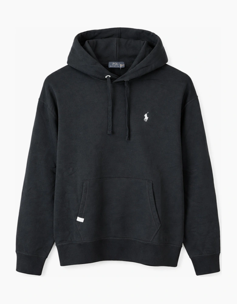 Men's Black Polo Hoodie