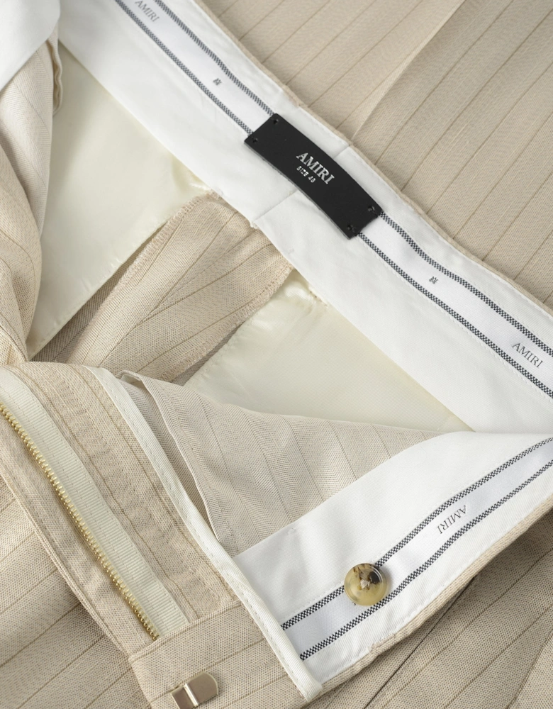 STRIPED TAILORED TROUSERS