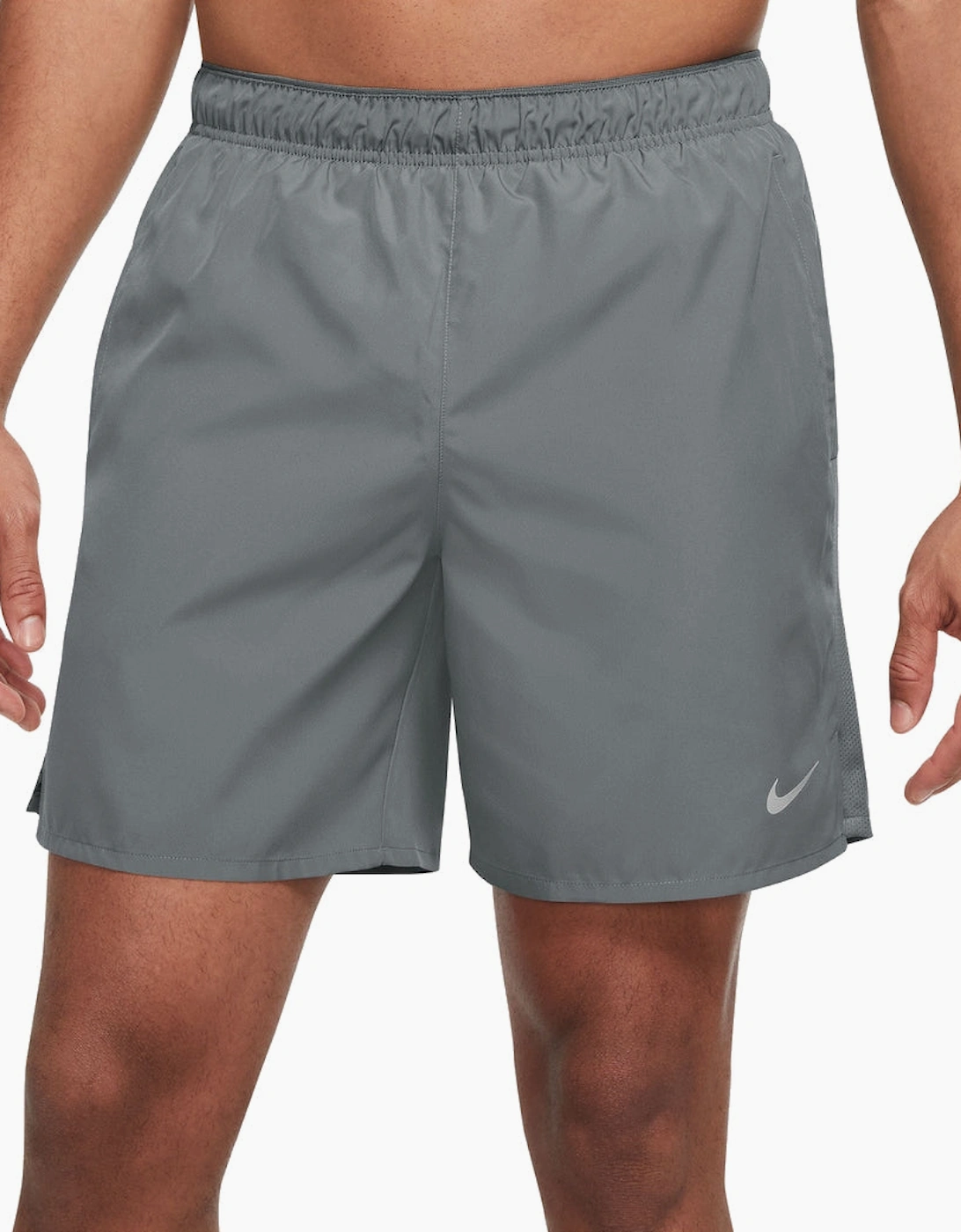Nike Men's Grey Challenger Dri Fit Shorts - Size: 33/32/32