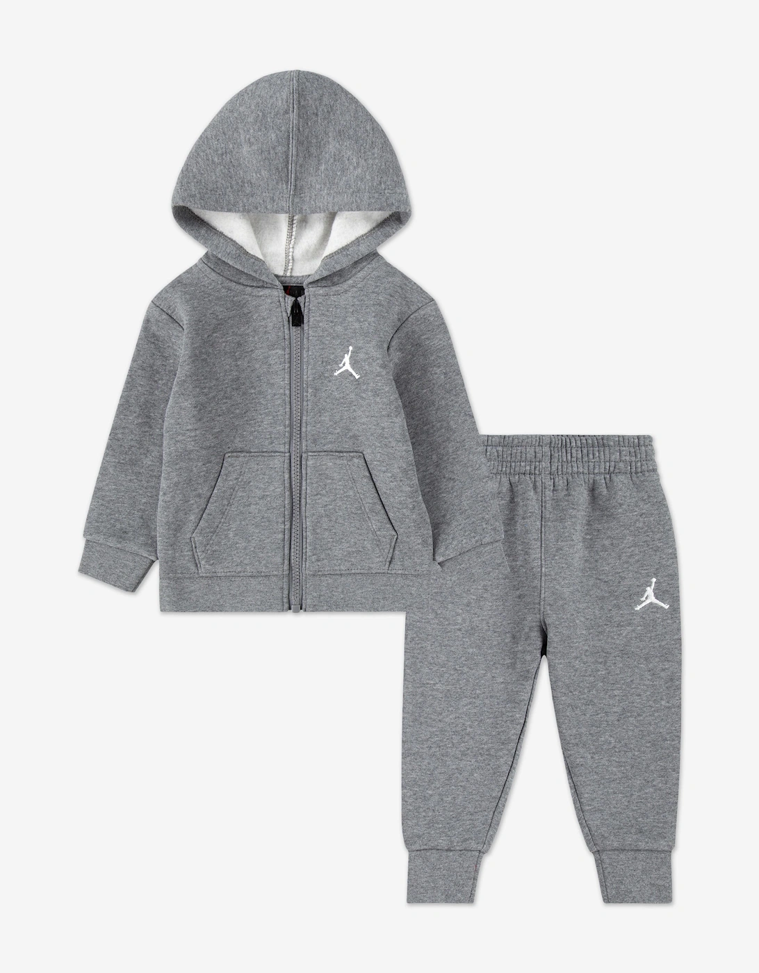 Jordan Boys MJ Brooklyn Fleece FZ Tracksuit in Grey, 5 of 4