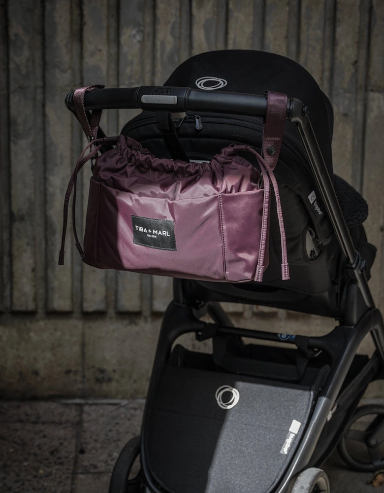 Mini Luna Drawstring Stroller Bag Burgundy