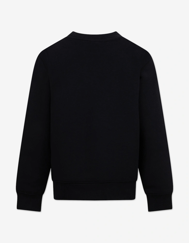 Jordan Boys Brooklyn Fleece Essential Crew Sweatshirt in Black