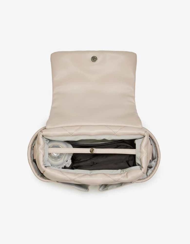 Nova Eco Compact Changing Bag Oyster Quilted Faux Leather