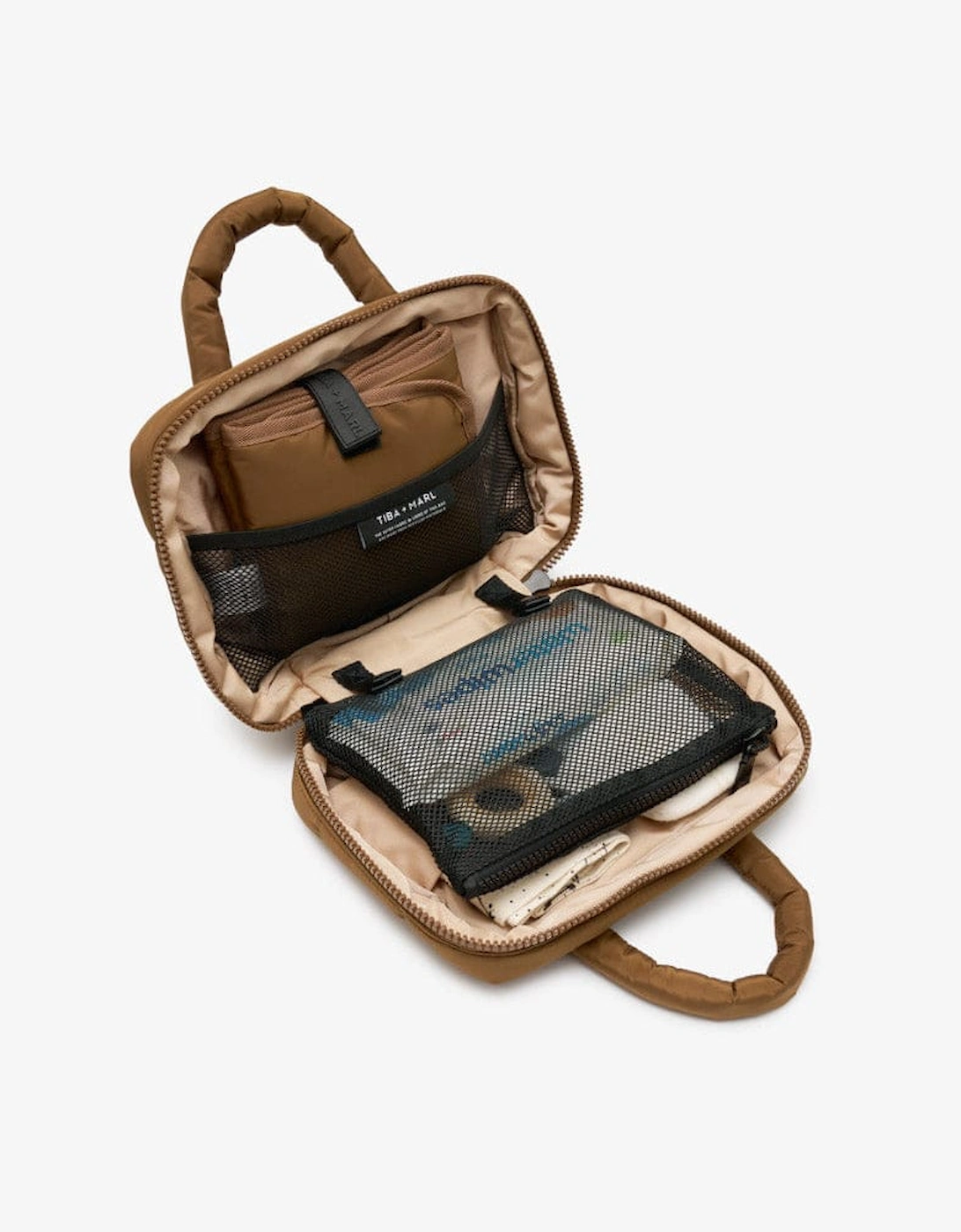 T+M Puffy Micro Changing Grab Bag Coffee