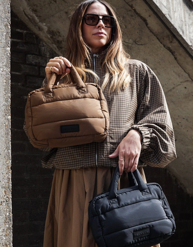 T+M Puffy Micro Changing Grab Bag Coffee