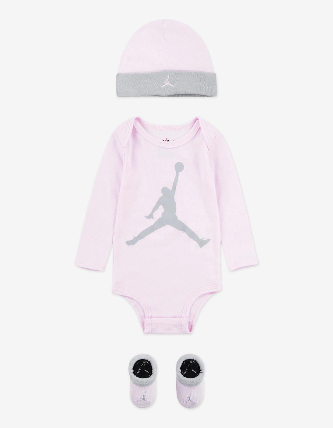Jordan Baby Girls Jumpman Bodysuit Set in Pink, 8 of 7