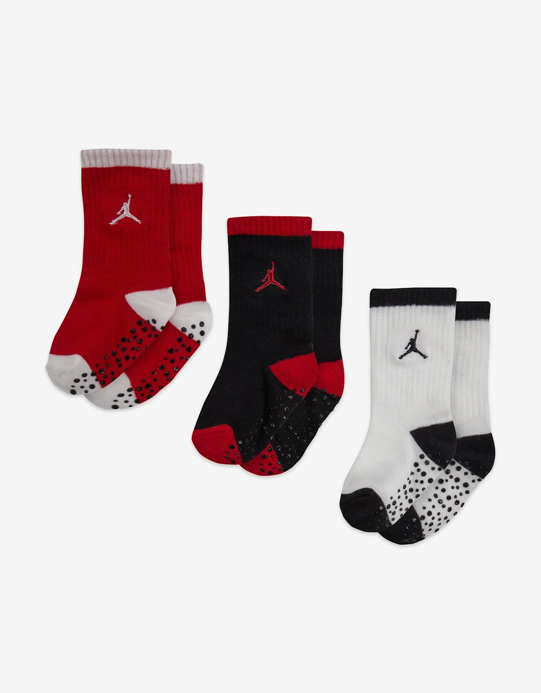 Jordan Baby Boys Speckle Socks Set in Black