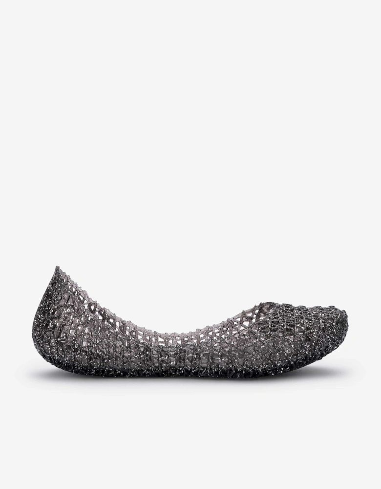 Girls Glitter Ballerinas in Black