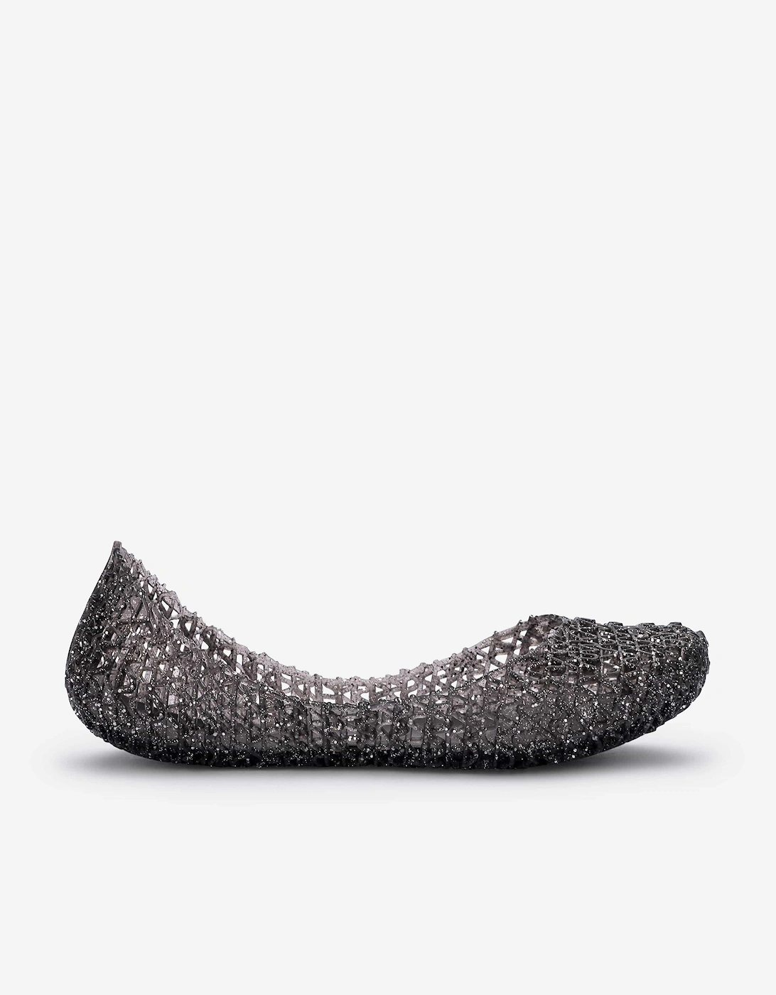 Girls Glitter Ballerinas in Black, 5 of 4