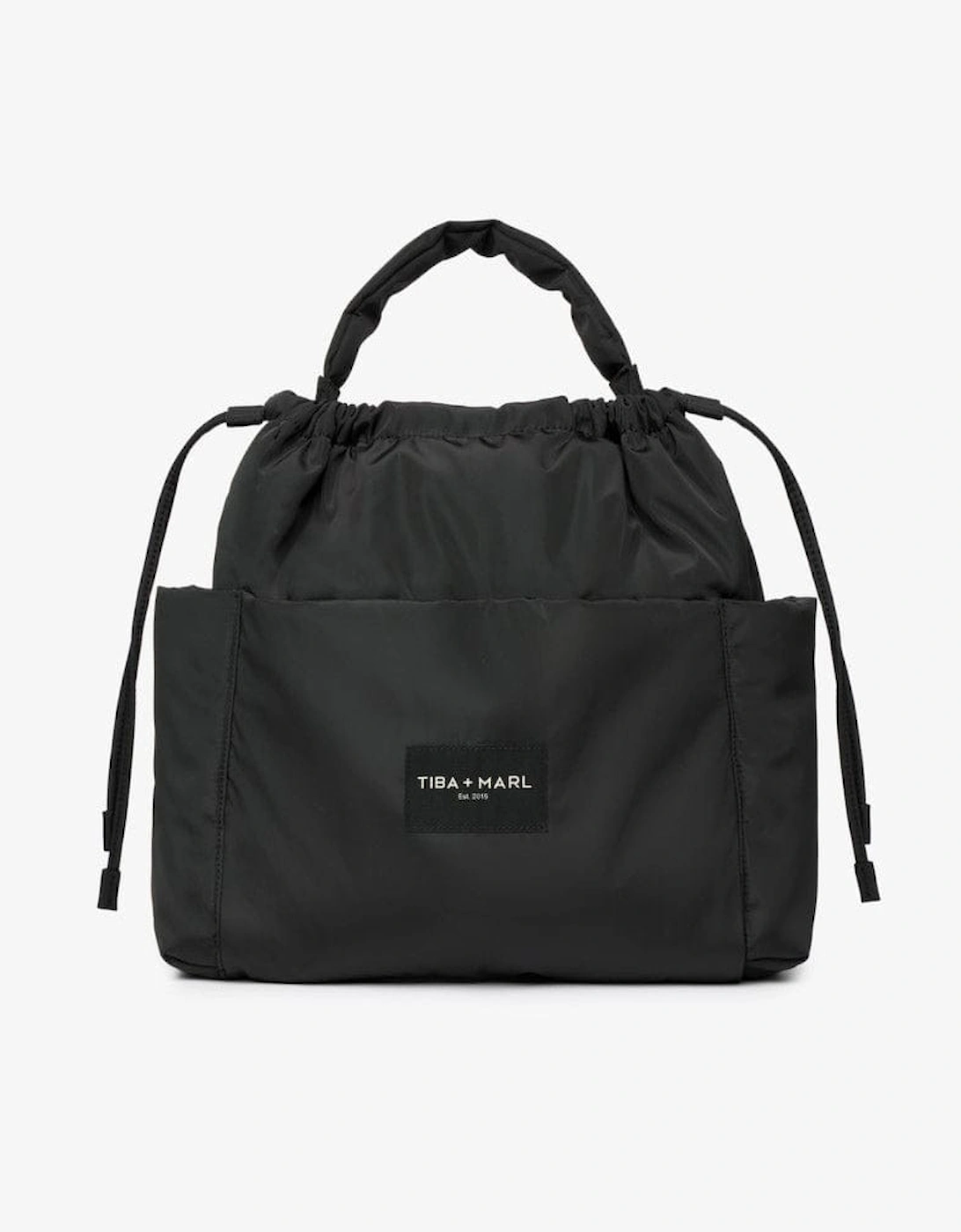Luna Drawstring Changing Tote Black, 7 of 6