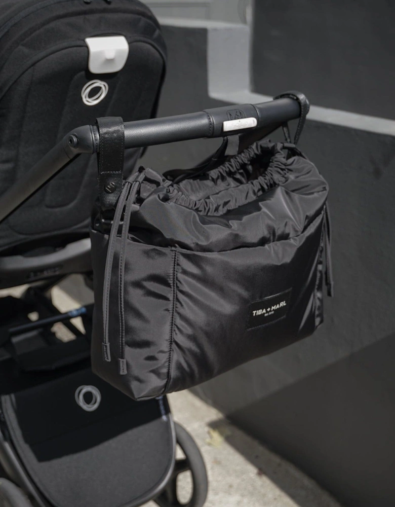 Luna Drawstring Changing Tote Black