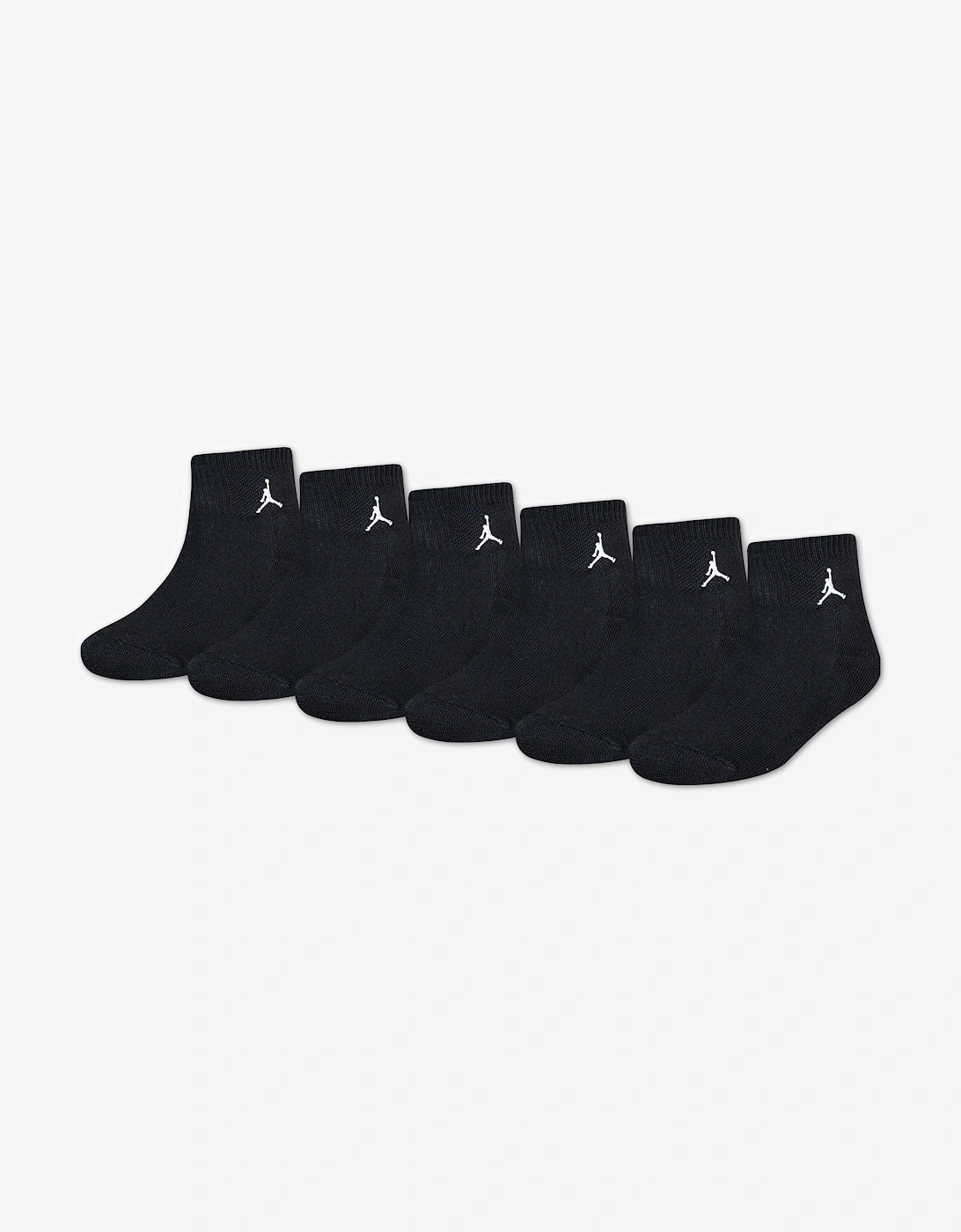 Jordan Kids Everyday Essentials 6 Pack Socks Set in Black, 4 of 3