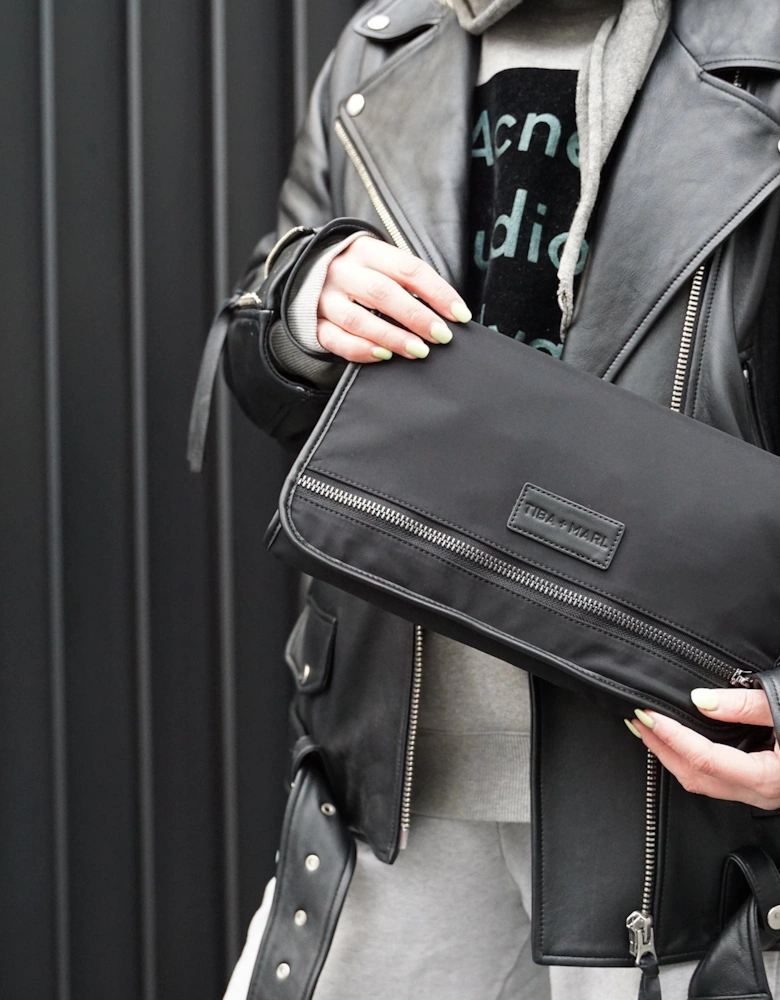 Etta Changing Clutch Black Woven