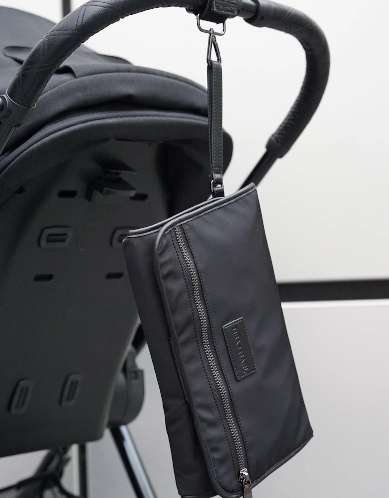 Etta Changing Clutch Black Woven