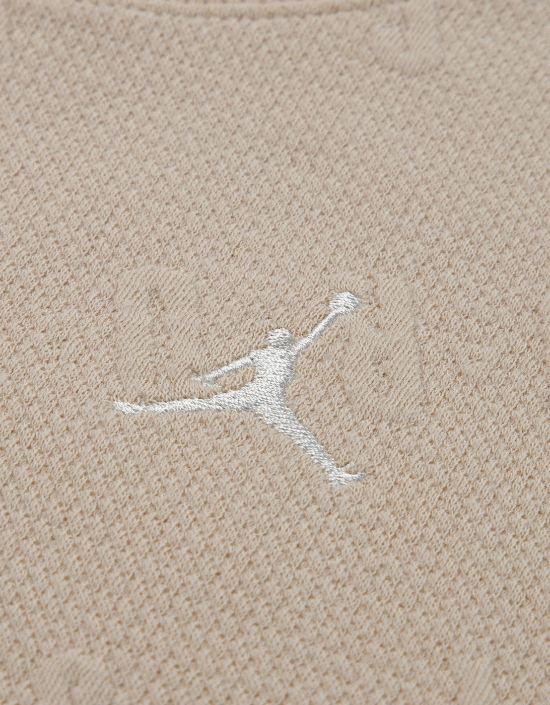 Jordan Girls MJ HBR Bubble Knit Tracksuit in Beige