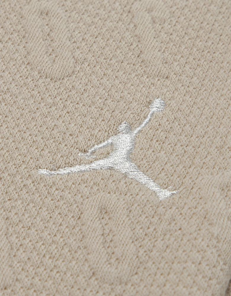 Jordan Girls MJ HBR Bubble Knit Tracksuit in Beige
