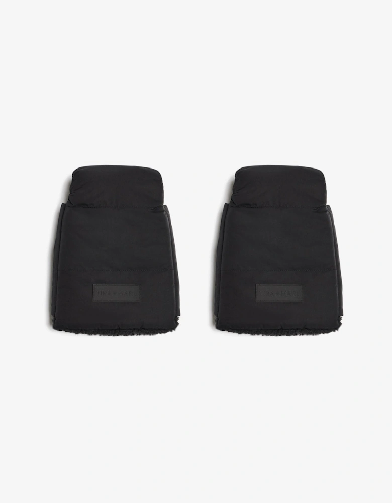 Universal Buggy Handmitts Black Quilted