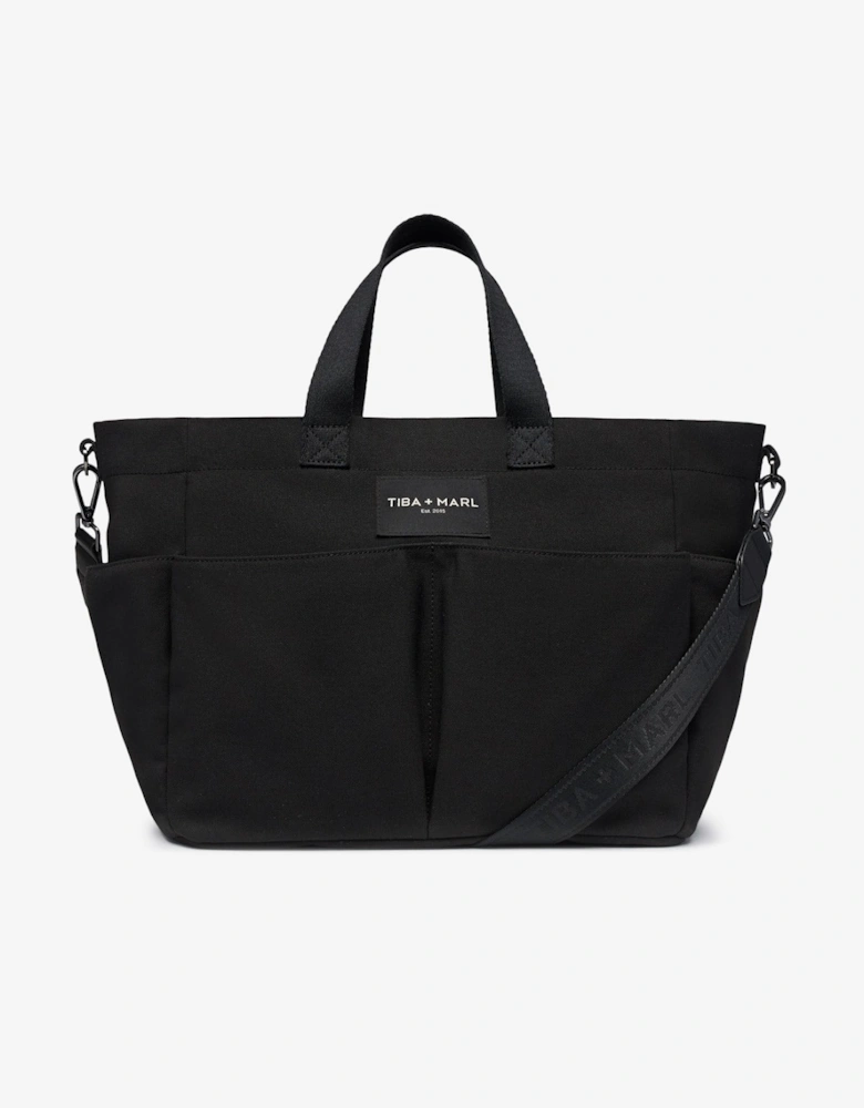 T+M Canvas Pocket Tote Black