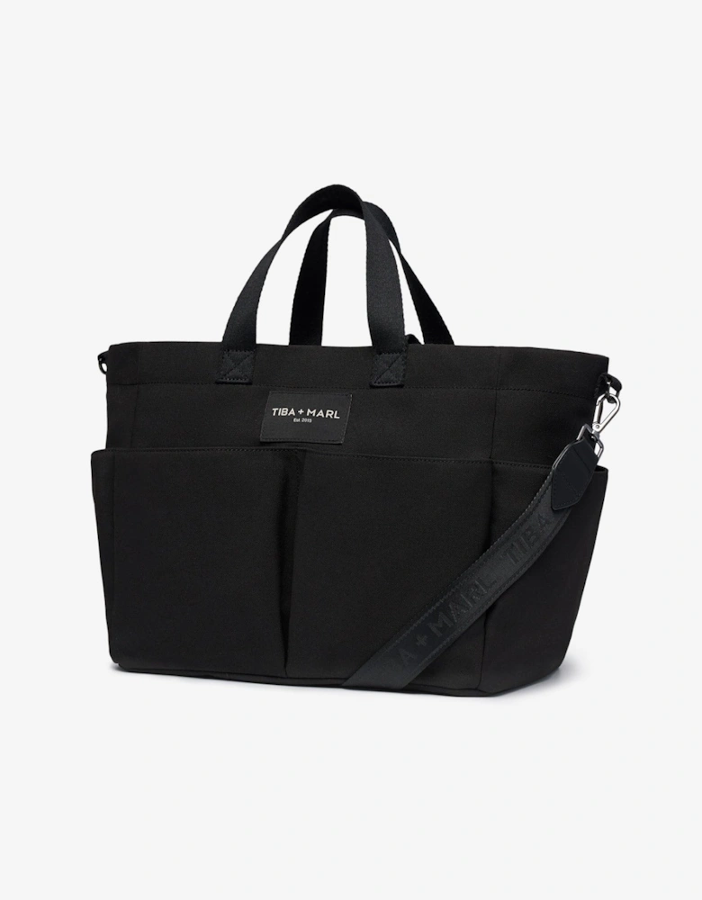 T+M Canvas Pocket Tote Black
