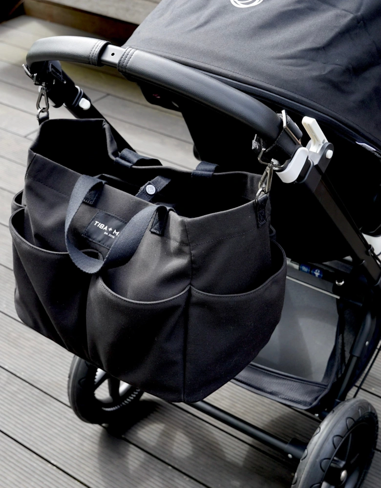 T+M Canvas Pocket Tote Black