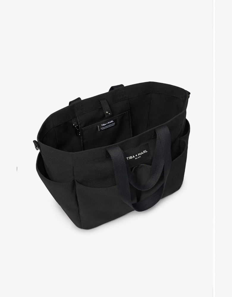 T+M Canvas Pocket Tote Black