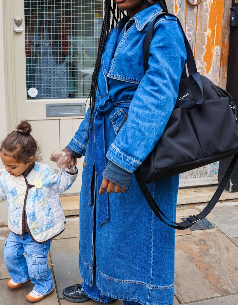 T+M Canvas Pocket Tote Black