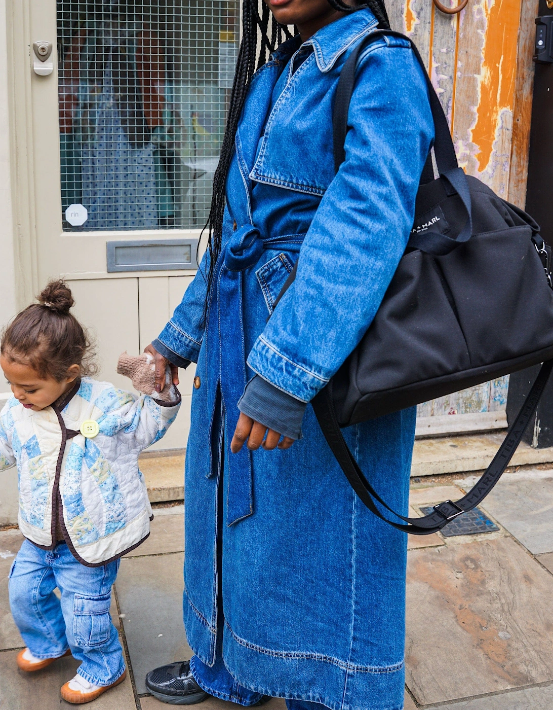 T+M Canvas Pocket Tote Black