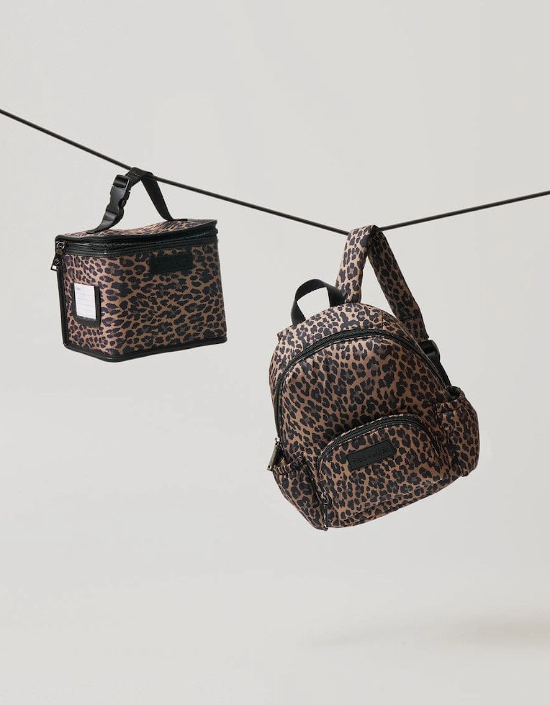 Mini Elwood Kids Backpack 2.0 Brown Tonal Leopard Print